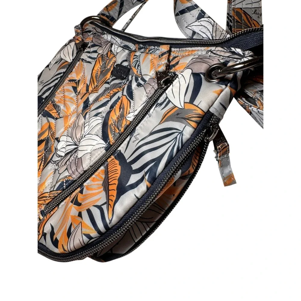Lug Swivel Convertible Crossbody Bag Tropical Fog RFID Expandable‎ Organizer New